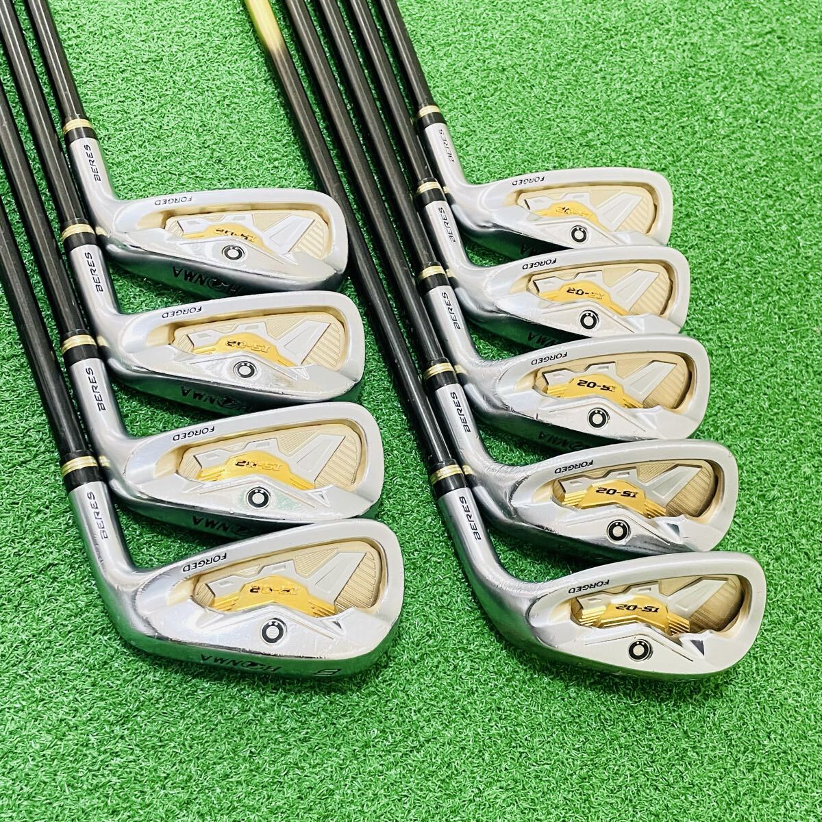 HONMA Beres IS-02 Irons 5-11,AW,SW (9pc) — ARMRQ R — Japan Model, Used