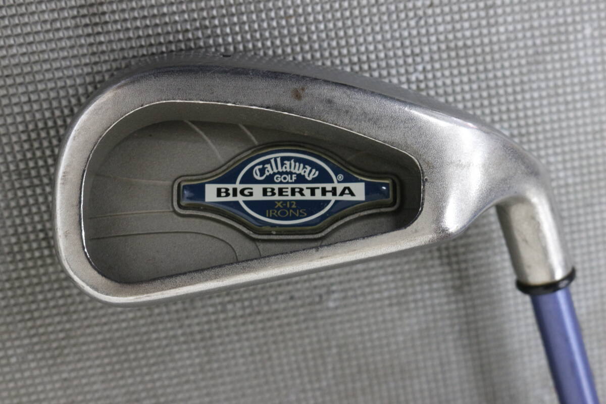 Callaway Big Bertha Irons 5-PW,SW (7pc) — Flex S — Japan Model, Used