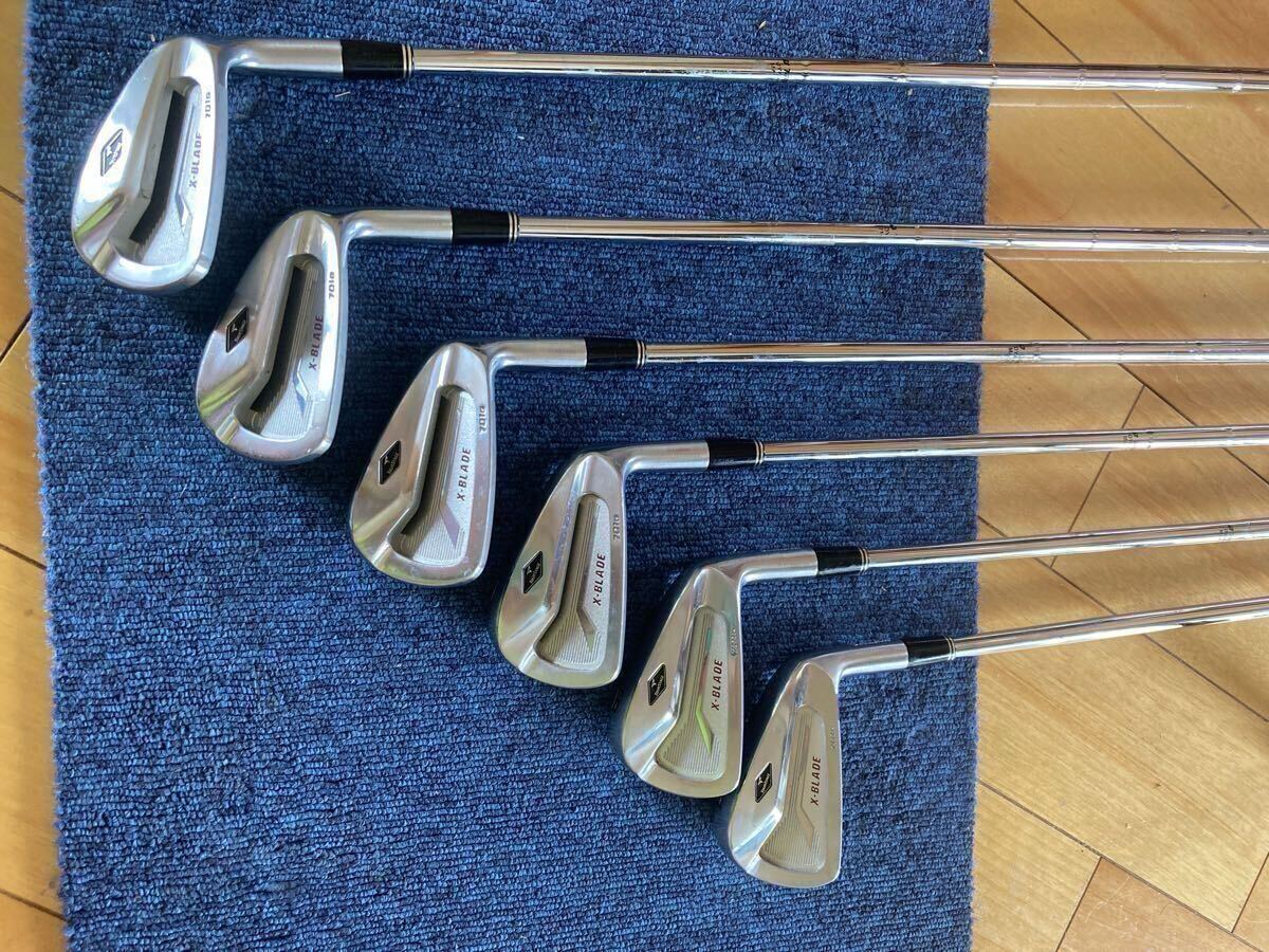 Bridgestone TourStage X-Blade 701G Irons 5-PW (6pc) — NS PRO 950GH S — Japan Model, Used