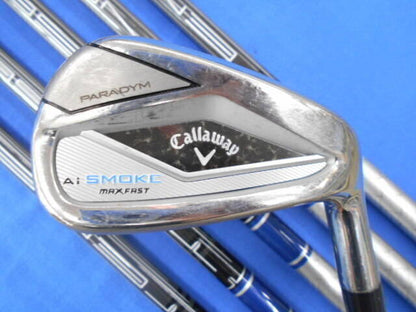 Callaway Paradym Ai Smoke Max Fast Irons 6-AW (6pc) — Flex R — Japan Model, Used