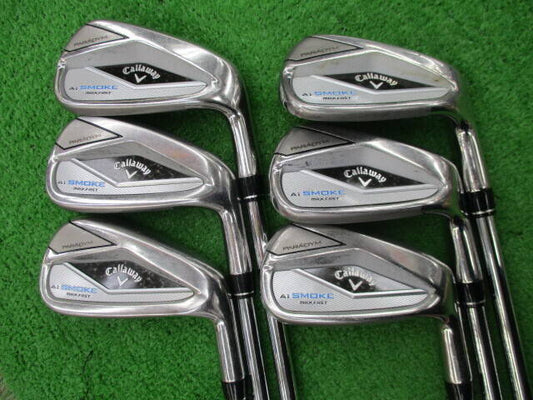 Callaway Paradym Ai Smoke Max Fast Irons (6pc) — NS PRO ZELOS 7 S — Japan Model, Used