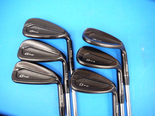 Ping G710 Irons 7-AW,SW (6pc) — NS PRO 850GH — Japan Model, Used