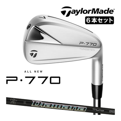 TaylorMade P770 2023 Irons 5-9 (6pc) — Diamana S — Japan Model, Used