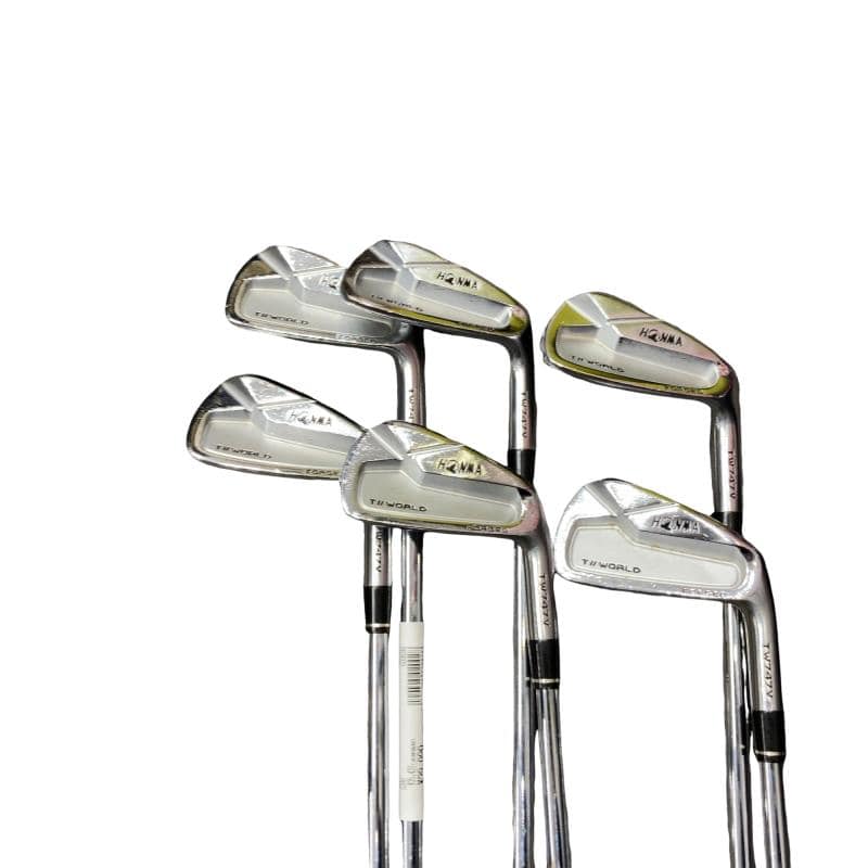 HONMA Tour World TW747V Irons 5-10 (6pc) — AMT TOUR WHITE S — Japan Model, Used