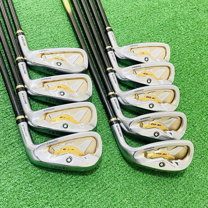 HONMA Beres IS-02 Irons 5-11,AW,SW (9pc) — ARMRQ R — Japan Model, Used