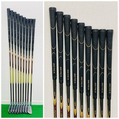 HONMA Beres IS-02 Irons 5-11,AW,SW (9pc) — ARMRQ R — Japan Model, Used