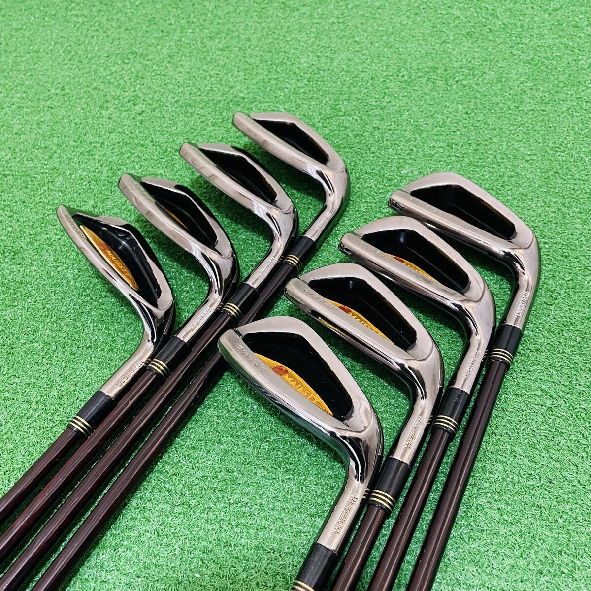 Maruman Majesty Prestigio Irons 5-AW,SW (8pc) — Flex L — Japan Model, Used