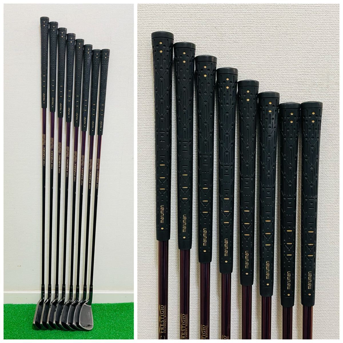 Maruman Majesty Prestigio Irons 5-AW,SW (8pc) — Flex L — Japan Model, Used
