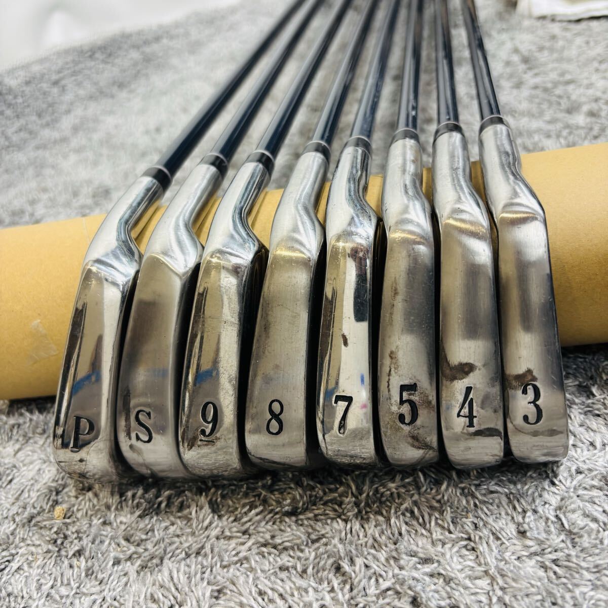 Titleist 695 MB Irons 3-5,7-PW,SW (8pc) — Flex S — Japan Model, Used