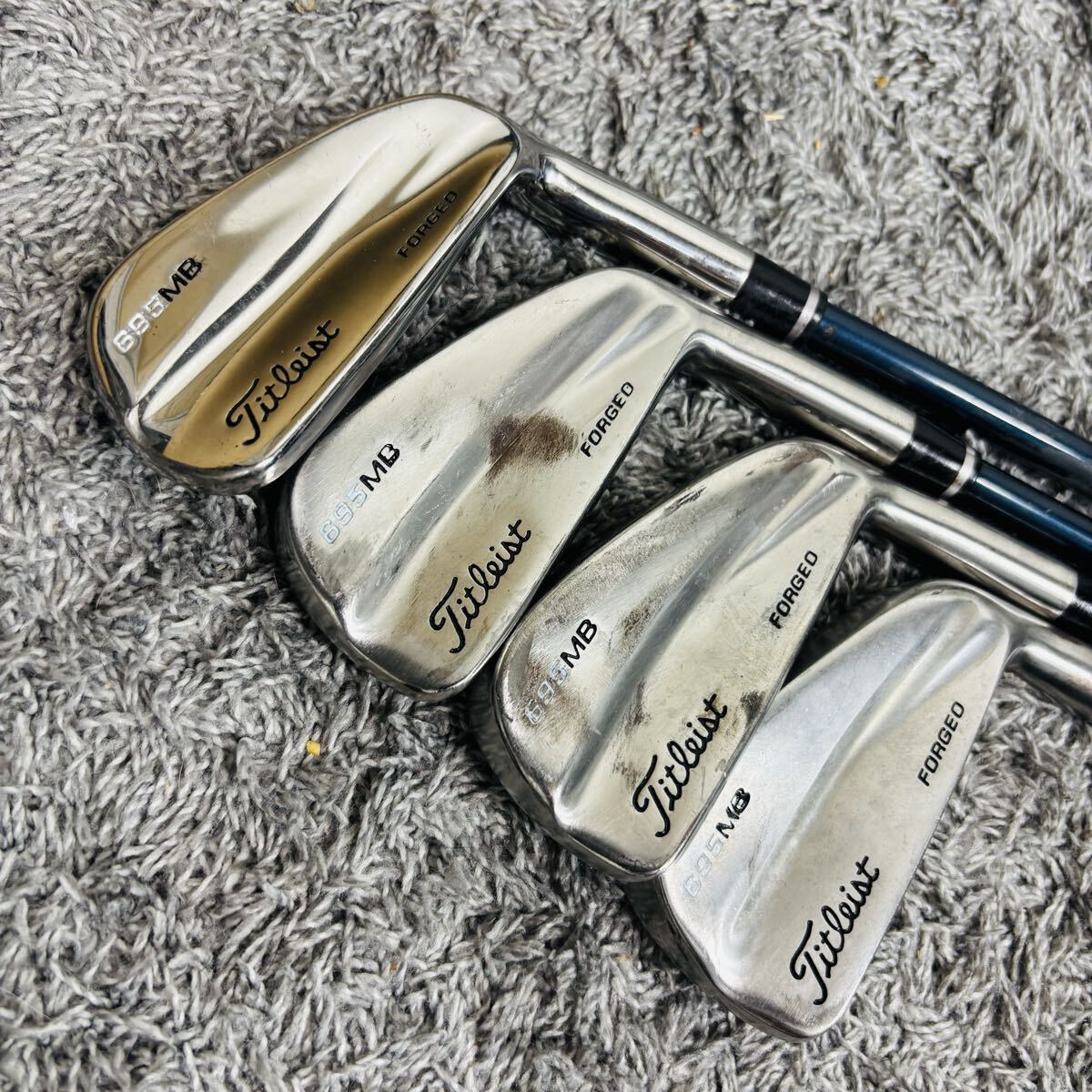 Titleist 695 MB Irons 3-5,7-PW,SW (8pc) — Flex S — Japan Model, Used