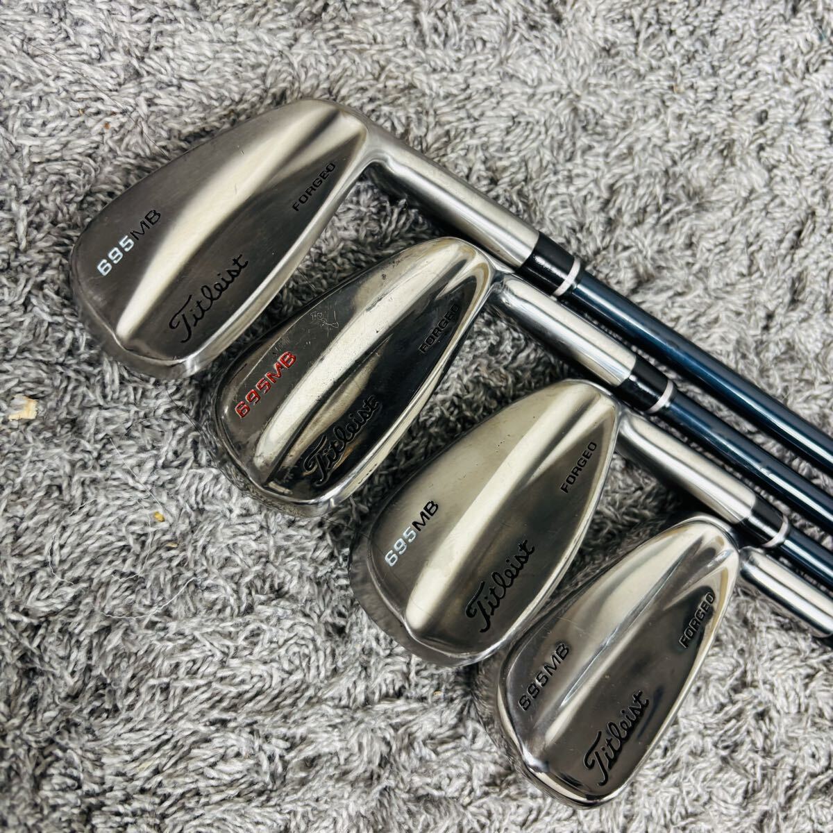Titleist 695 MB Irons 3-5,7-PW,SW (8pc) — Flex S — Japan Model, Used