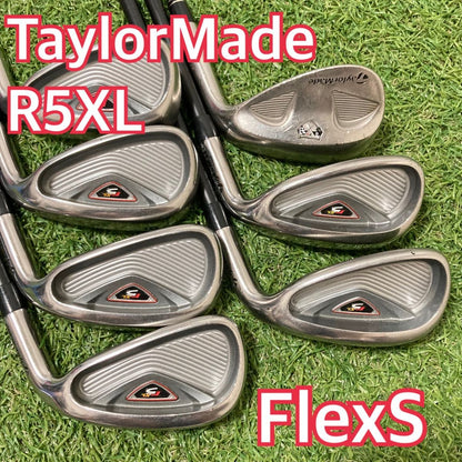 TaylorMade r5 XL Irons 5-AW (7pc) — Flex S — Japan Model, Used
