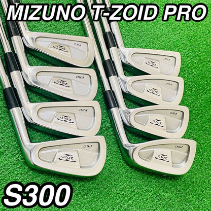 Mizuno T-Zoid Pro Irons 3-PW (8pc) — Dynamic Gold S300 S — Japan Model, Used