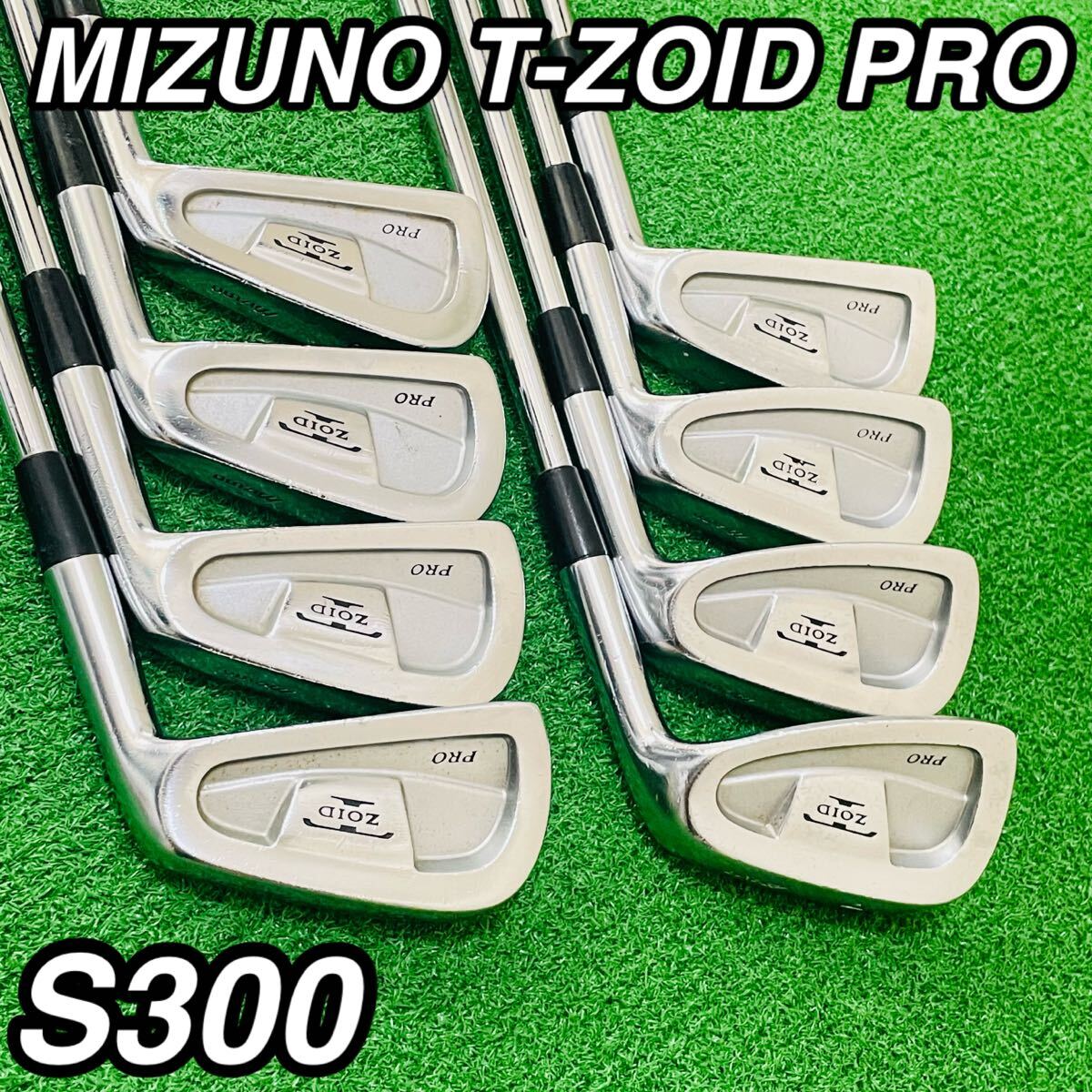 Mizuno T-Zoid Pro Irons 3-PW (8pc) — Dynamic Gold S300 S — Japan Model, Used