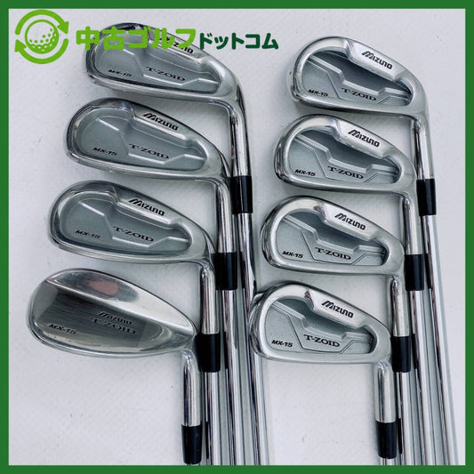 Mizuno T-Zoid MX-15 Irons 4-PW,SW (8pc) — NS PRO 950GH — Japan Model, Used