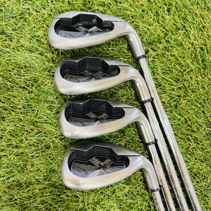 Callaway X-18 Pro Irons PW-SW (8pc) — NS PRO 950GH S — Japan Model, Used