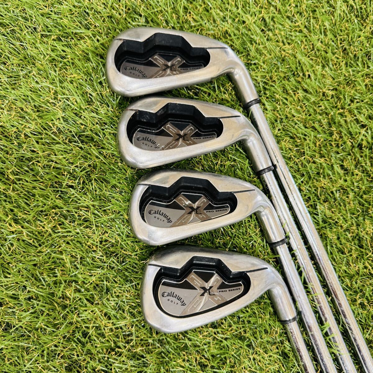 Callaway X-18 Pro Irons PW-SW (8pc) — NS PRO 950GH S — Japan Model, Used
