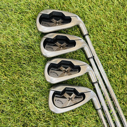 Callaway X-18 Pro Irons PW-SW (8pc) — NS PRO 950GH S — Japan Model, Used