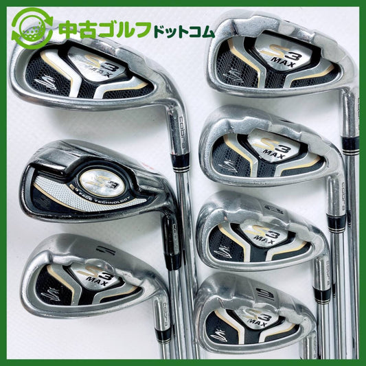 Cobra S3 Max Irons PW-SW (7pc) — Japan Model, Used