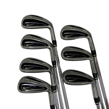 Nike Slingshot PowerBow Irons 5-PW,SW (7pc) — Japan Model, Used