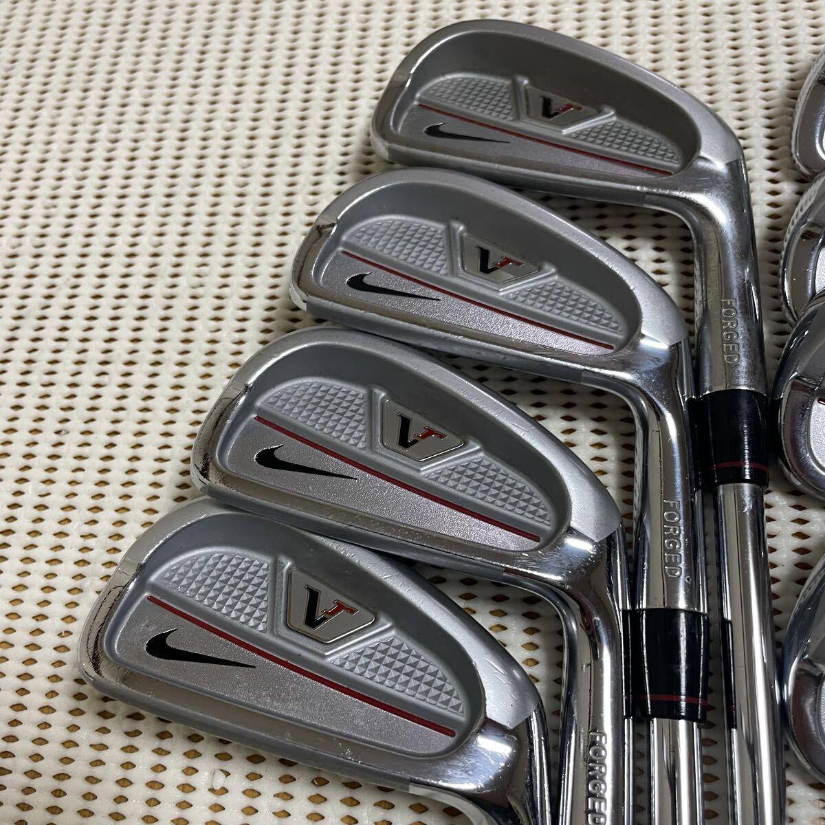 Nike Victory Red Forged Split Cavity Irons 3-PW (8pc) — NS PRO 950GH — Japan Model, Used