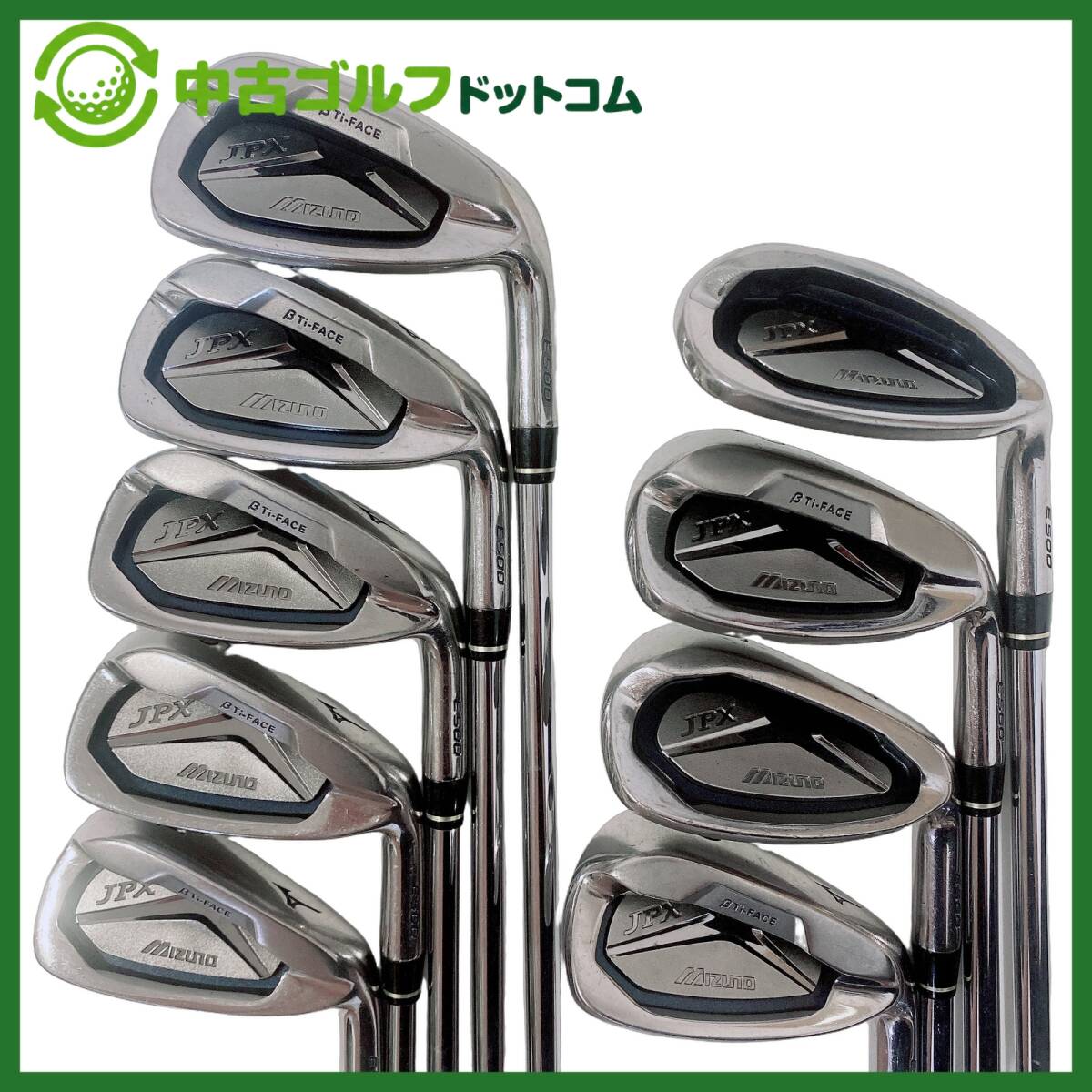 Mizuno JPX E500 Ti-Face Irons 4-PW (9pc) — NS PRO 950GH — Japan Model, Used