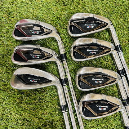 TaylorMade M4 Irons 5-PW,SW (7pc) — Flex S — Japan Model, Used