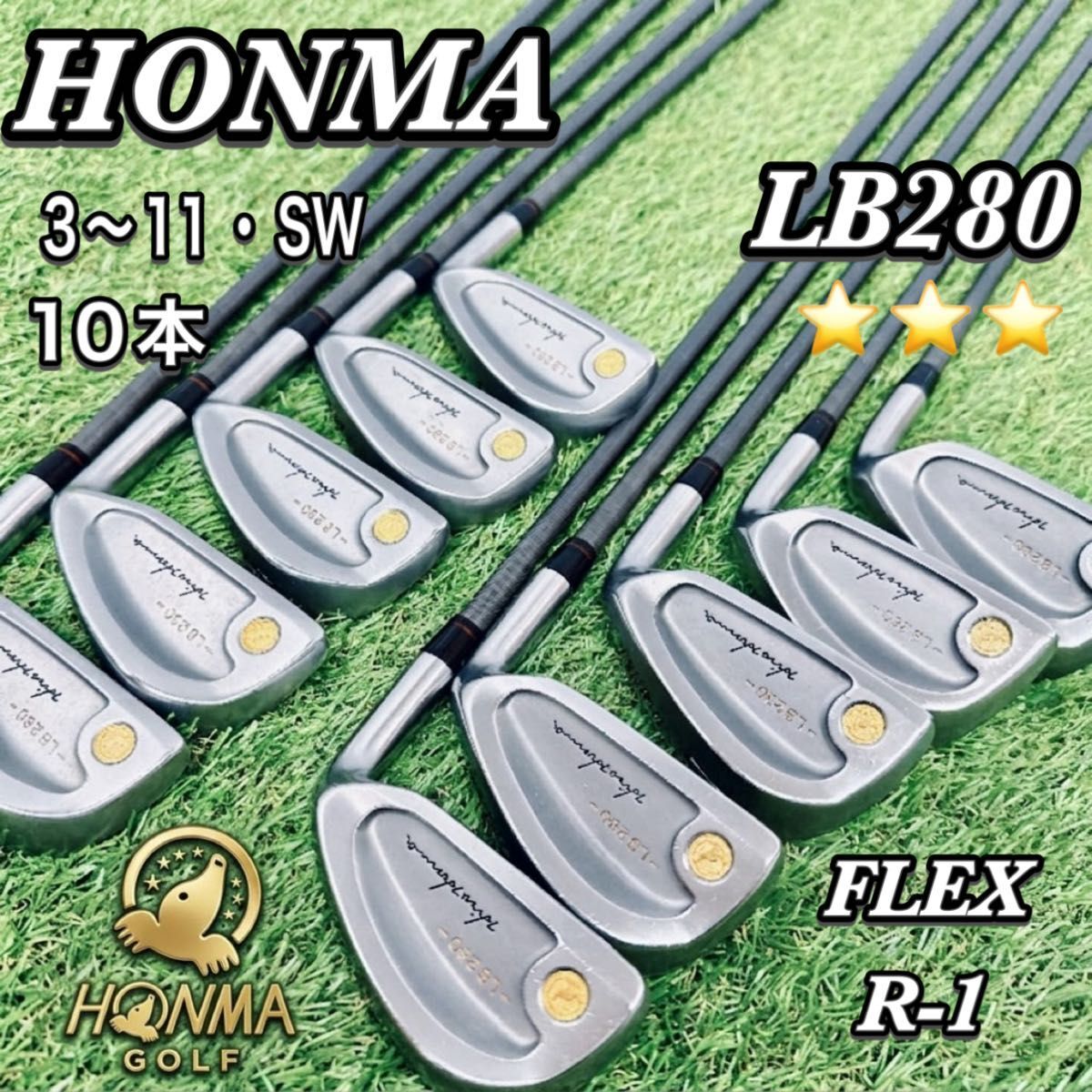 HONMA LB-280-G Irons 3-SW (10pc) — Japan Model, Used