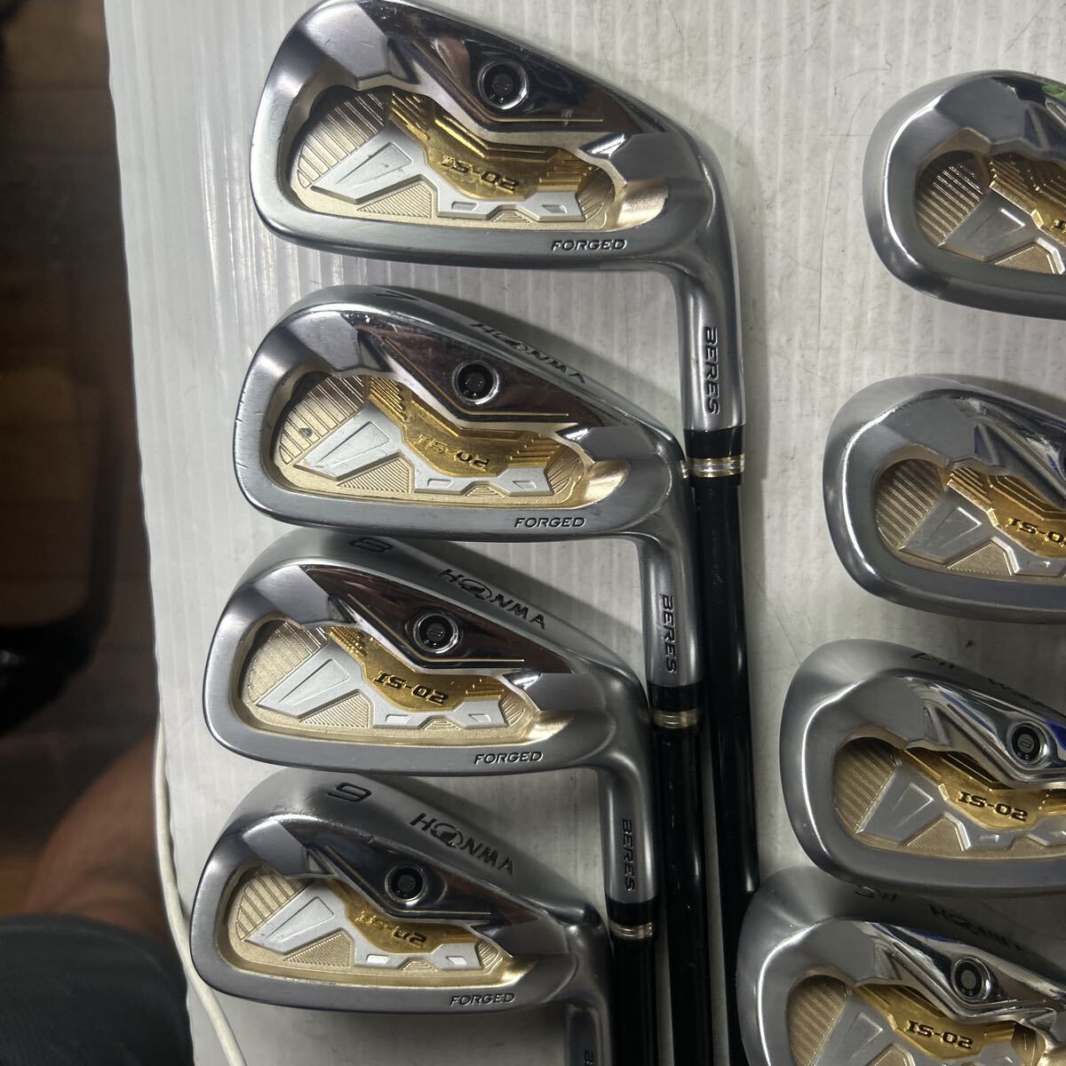 HONMA Beres IS-02 Irons 6-11,AW,SW (8pc) — ARMRQ R — Japan Model, Used