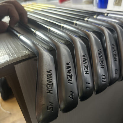 HONMA Beres IS-02 Irons 6-11,AW,SW (8pc) — ARMRQ R — Japan Model, Used