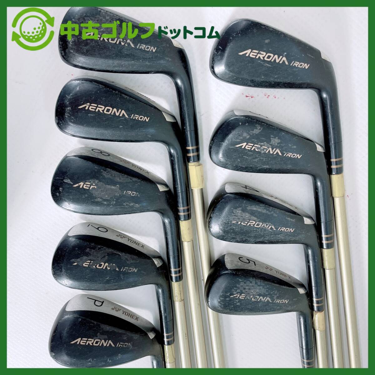YONEX Aerona Irons 9,PW (9pc) — Japan Model, Used