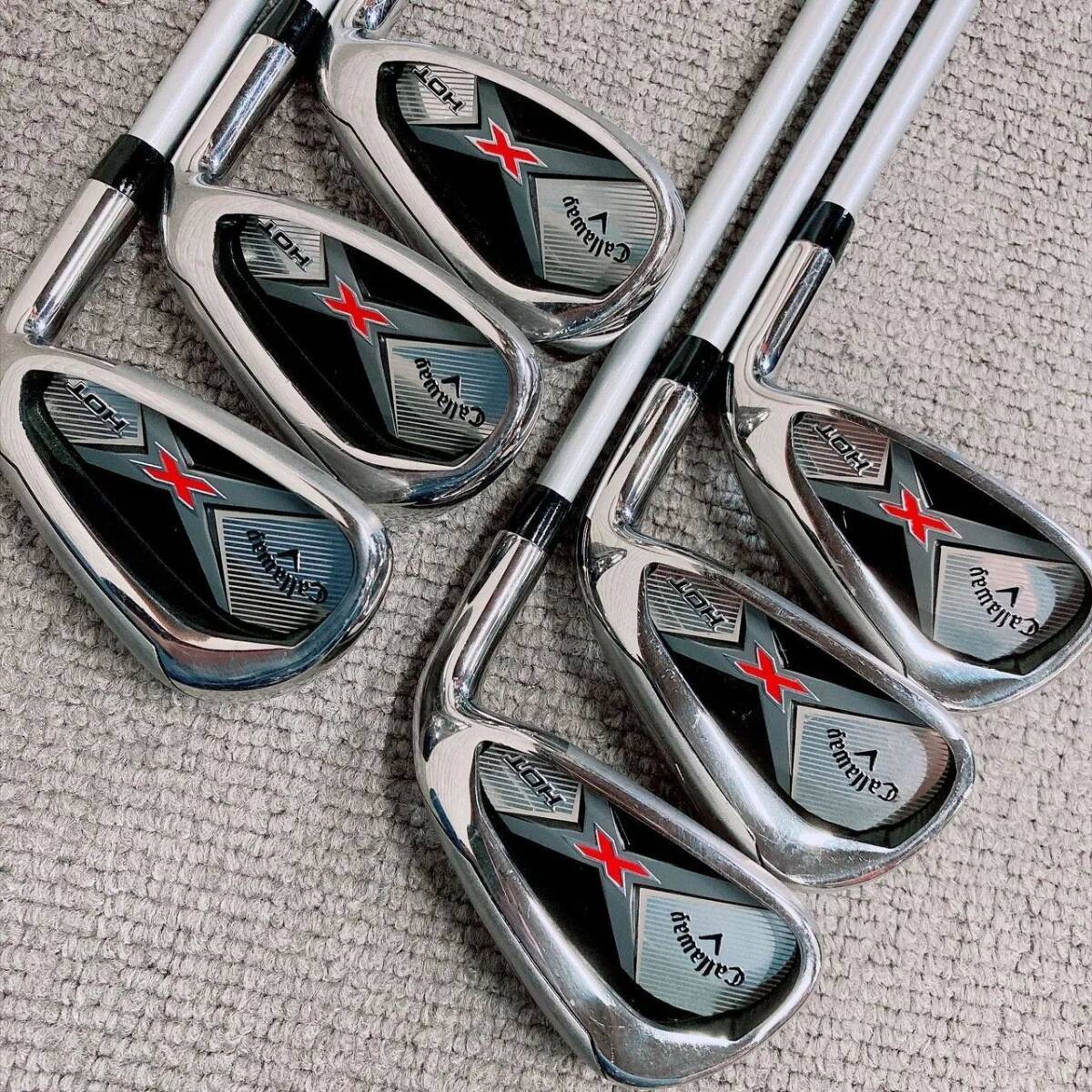 Callaway X HOT Irons (6pc) — Flex R — Japan Model, Used