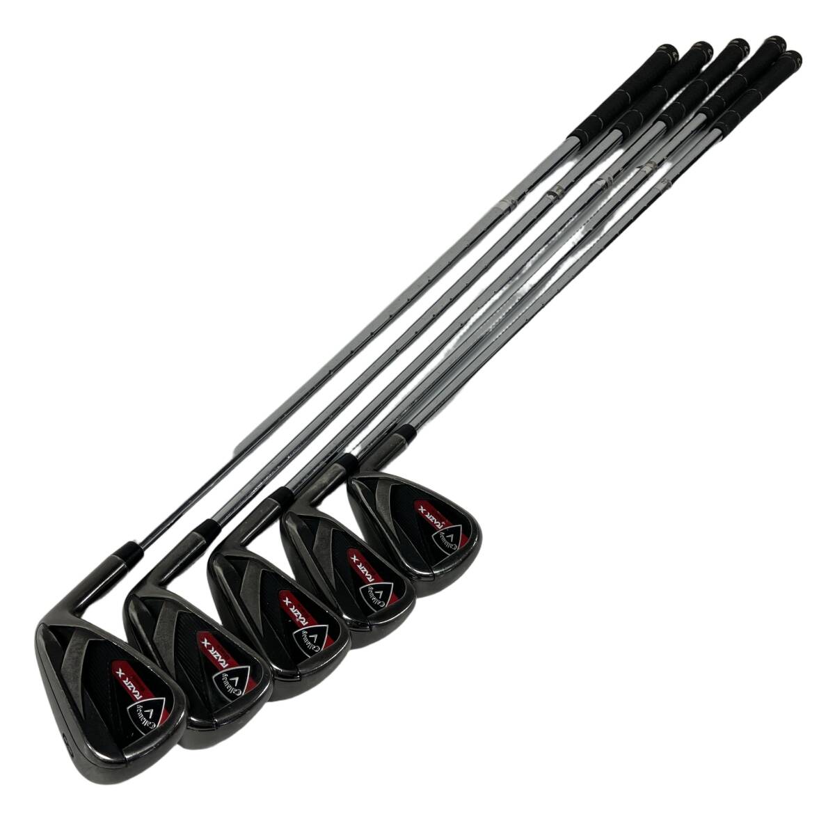 Callaway Razr X Black Irons 5-8,PW (5pc) — NS PRO 950GH — Japan Model, Used
