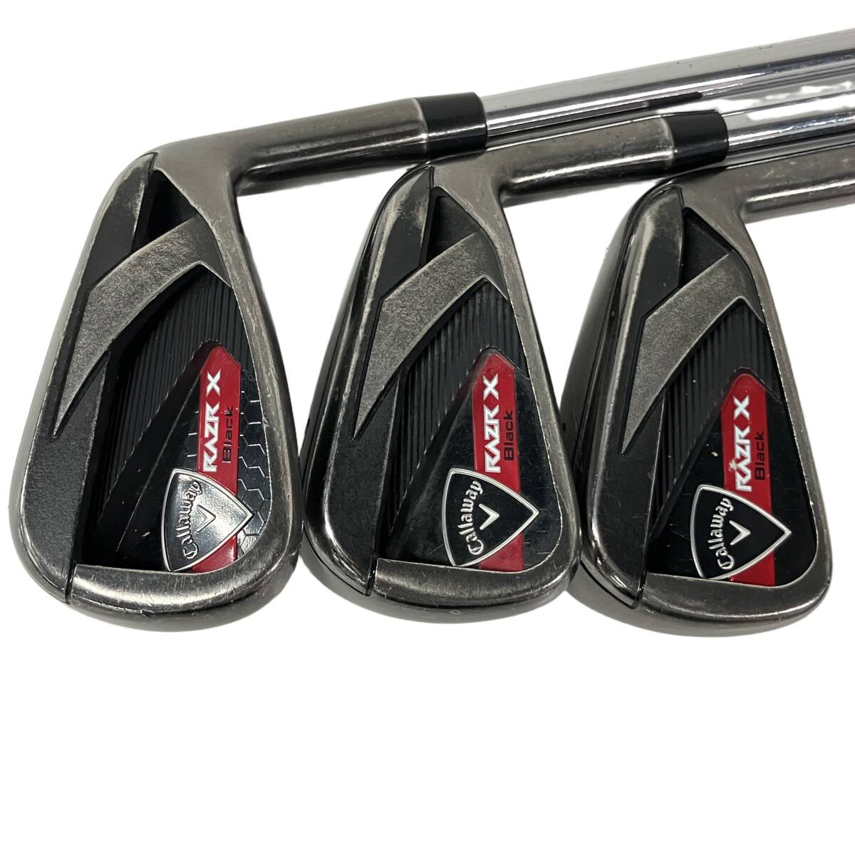 Callaway Razr X Black Irons 5-8,PW (5pc) — NS PRO 950GH — Japan Model, Used