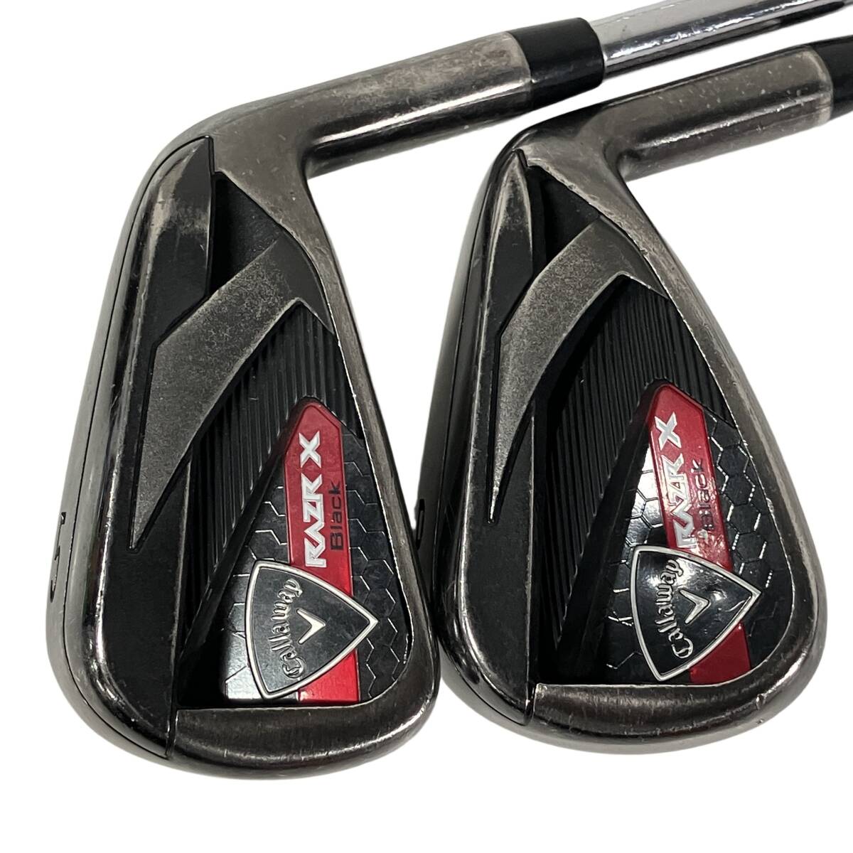 Callaway Razr X Black Irons 5-8,PW (5pc) — NS PRO 950GH — Japan Model, Used