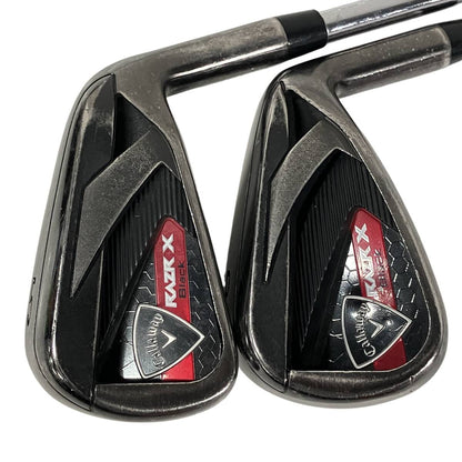 Callaway Razr X Black Irons 5-8,PW (5pc) — NS PRO 950GH — Japan Model, Used