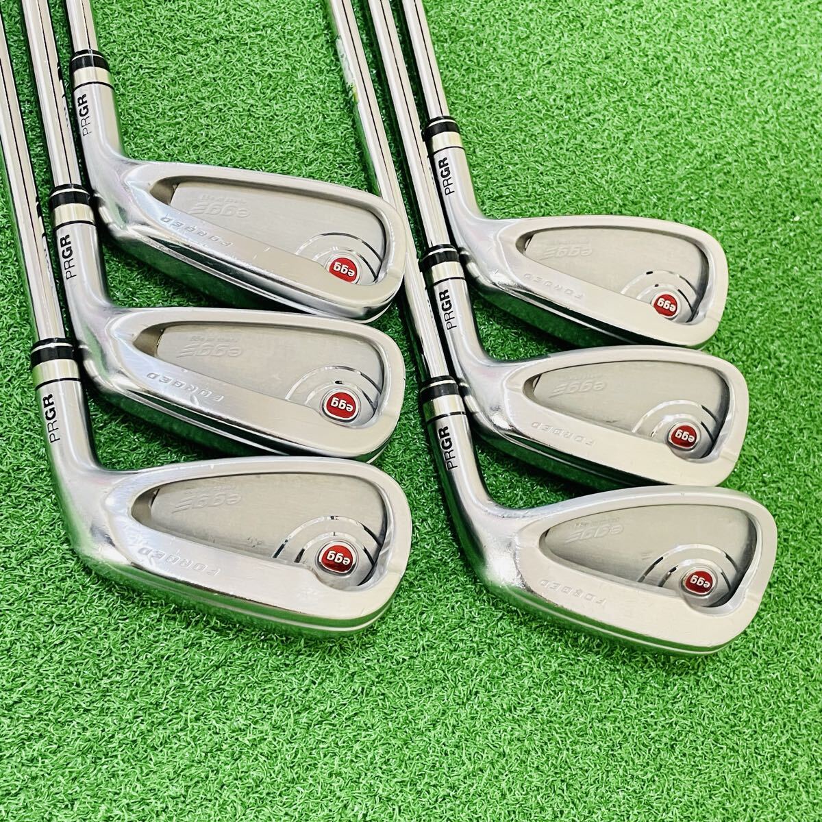 PRGR Egg PF Irons 6-AW (6pc) — NS PRO SR — Japan Model, Used