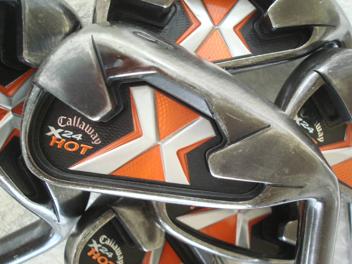 Callaway X-24 Hot Irons 5-pw (6pc) — KBS S — Japan Model, Used