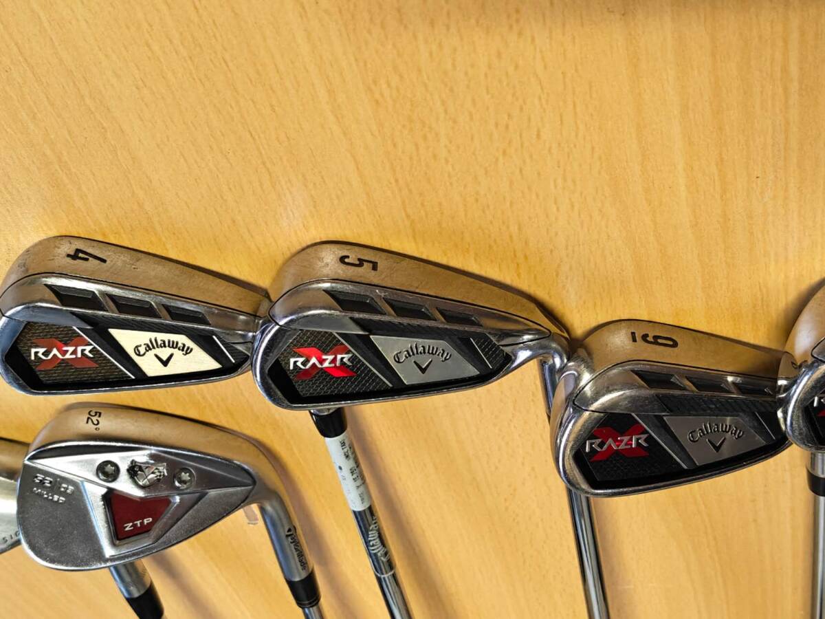 Callaway RAZR X Irons 4-6,8-PW (8pc) — Flex SR — Japan Model, Used