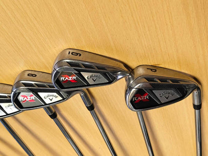 Callaway RAZR X Irons 4-6,8-PW (8pc) — Flex SR — Japan Model, Used