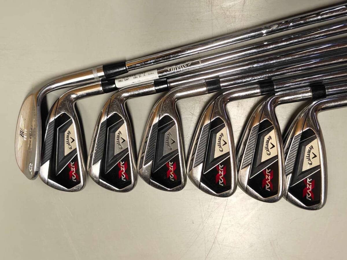 Callaway RAZR X Irons 4-6,8-PW (8pc) — Flex SR — Japan Model, Used