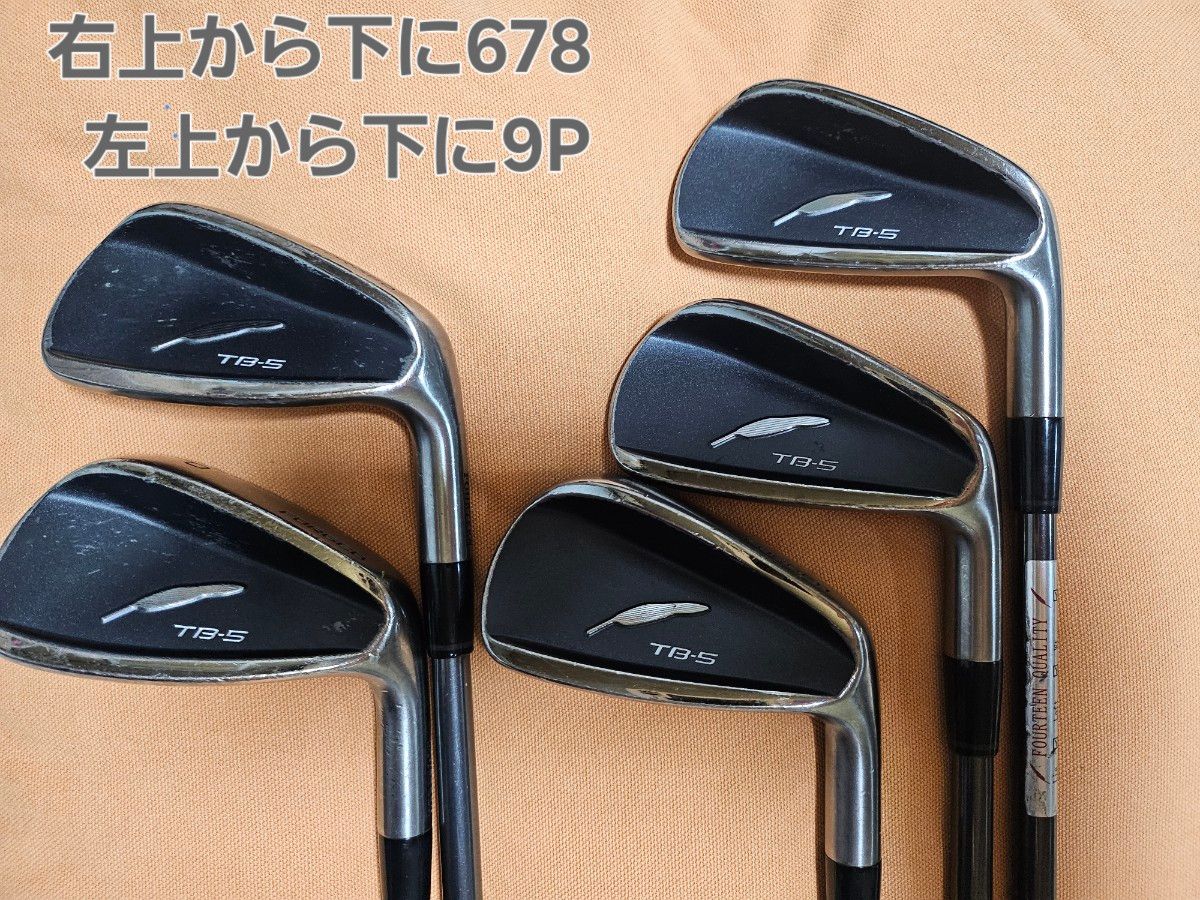 Fourteen TB-5 Irons 6-9 (6pc) — Japan Model, Used