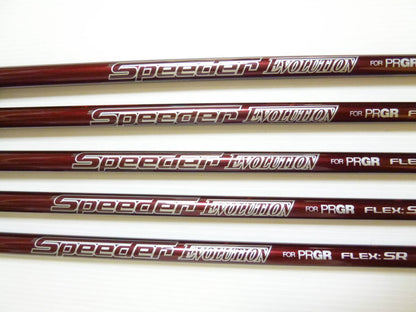 PRGR RS RED Irons (5pc) — Speeder SR — Japan Model, Used