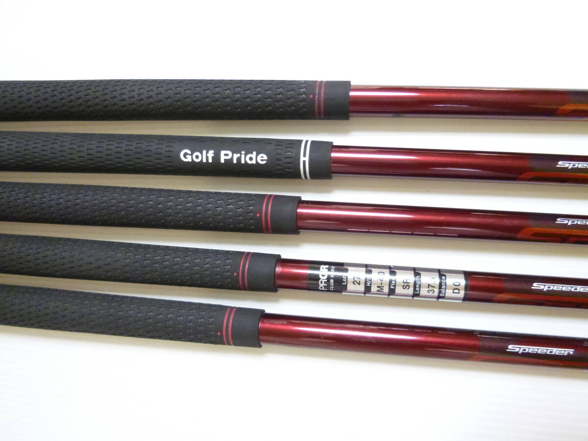 PRGR RS RED Irons (5pc) — Speeder SR — Japan Model, Used