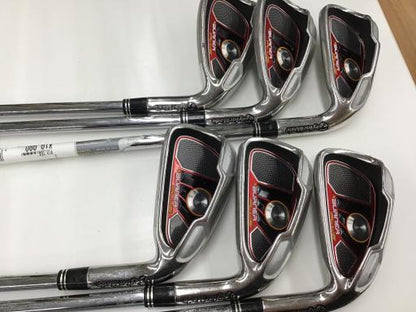 TaylorMade Burner Plus Irons 4-9 (6pc) — RE-AX 85 STEEL S — Japan Model, Used