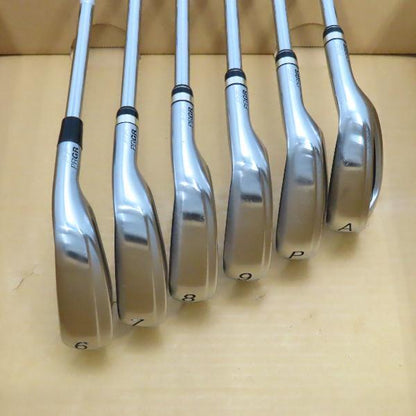 PRGR Egg PF Irons 6-AW (6pc) — NS PRO SR — Japan Model, Used