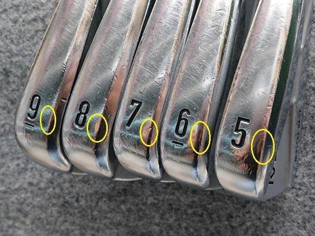 Callaway RAZR X Muscle Back Irons 4-pw (7pc) — Dynamic Gold S300 S — Japan Model, Used