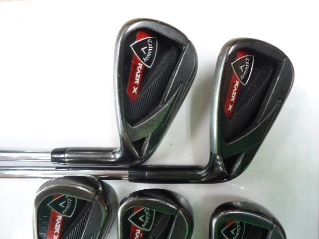 Callaway Razr X Black Irons 6-PW (5pc) — NS PRO 950GH S — Japan Model, Used