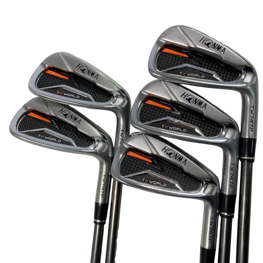 HONMA Tour World TW747P Irons (5pc) — Flex S — Japan Model, Used