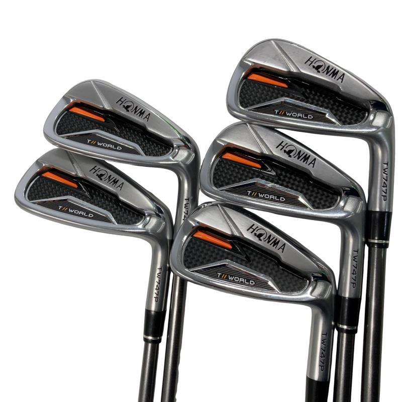 HONMA Tour World TW747P Irons (5pc) — Flex S — Japan Model, Used